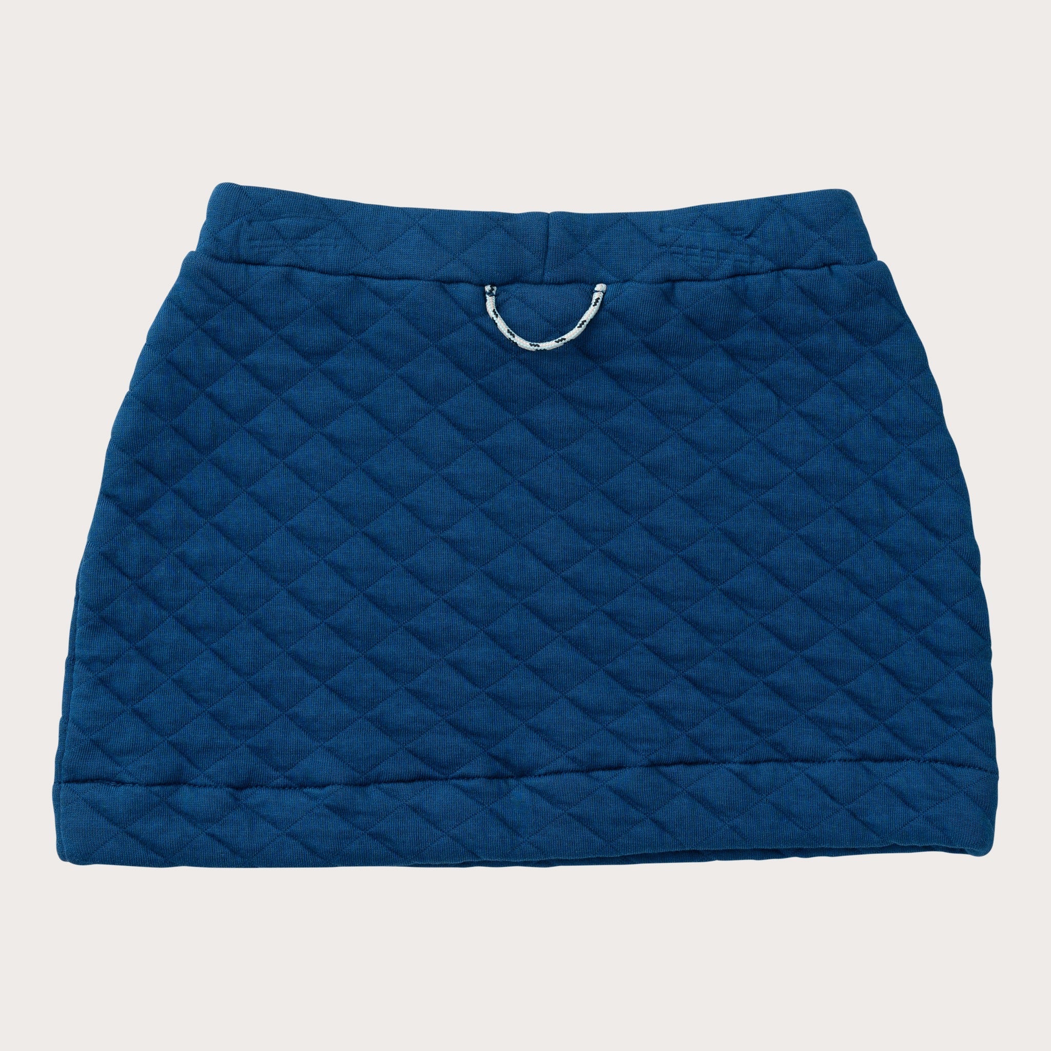 Girls' Quilted Skirt in Navy Peony
