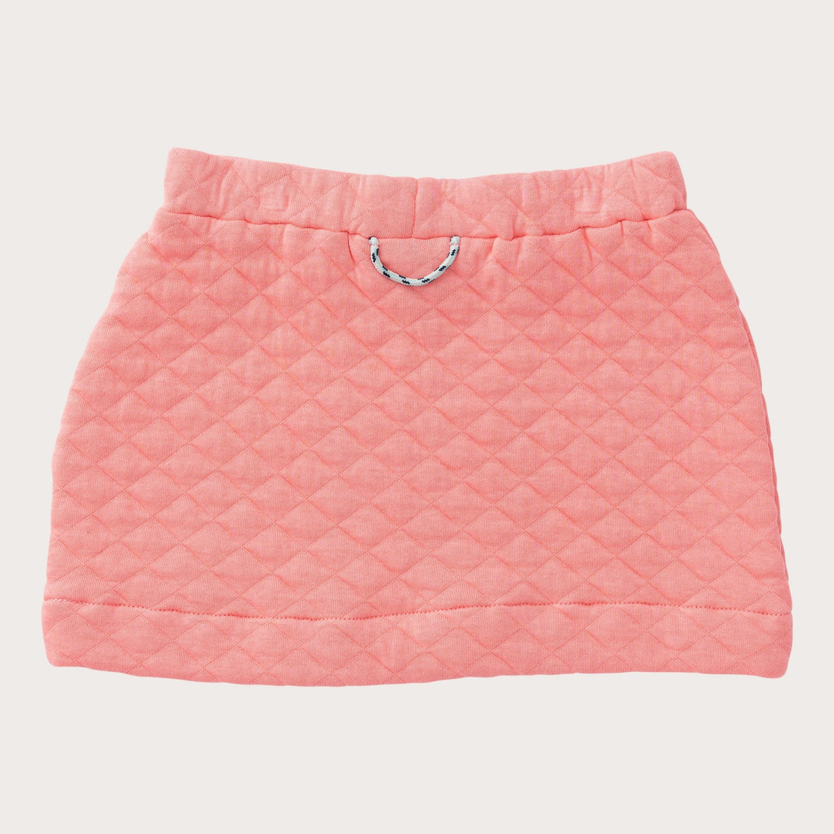 Girls' Quilted Skirt in Geranium Pink