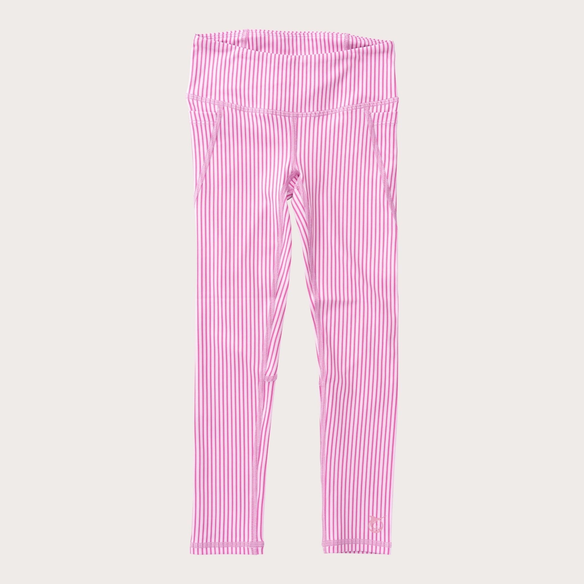 Girls' Athletic Legging in Phlox Pink Stripe