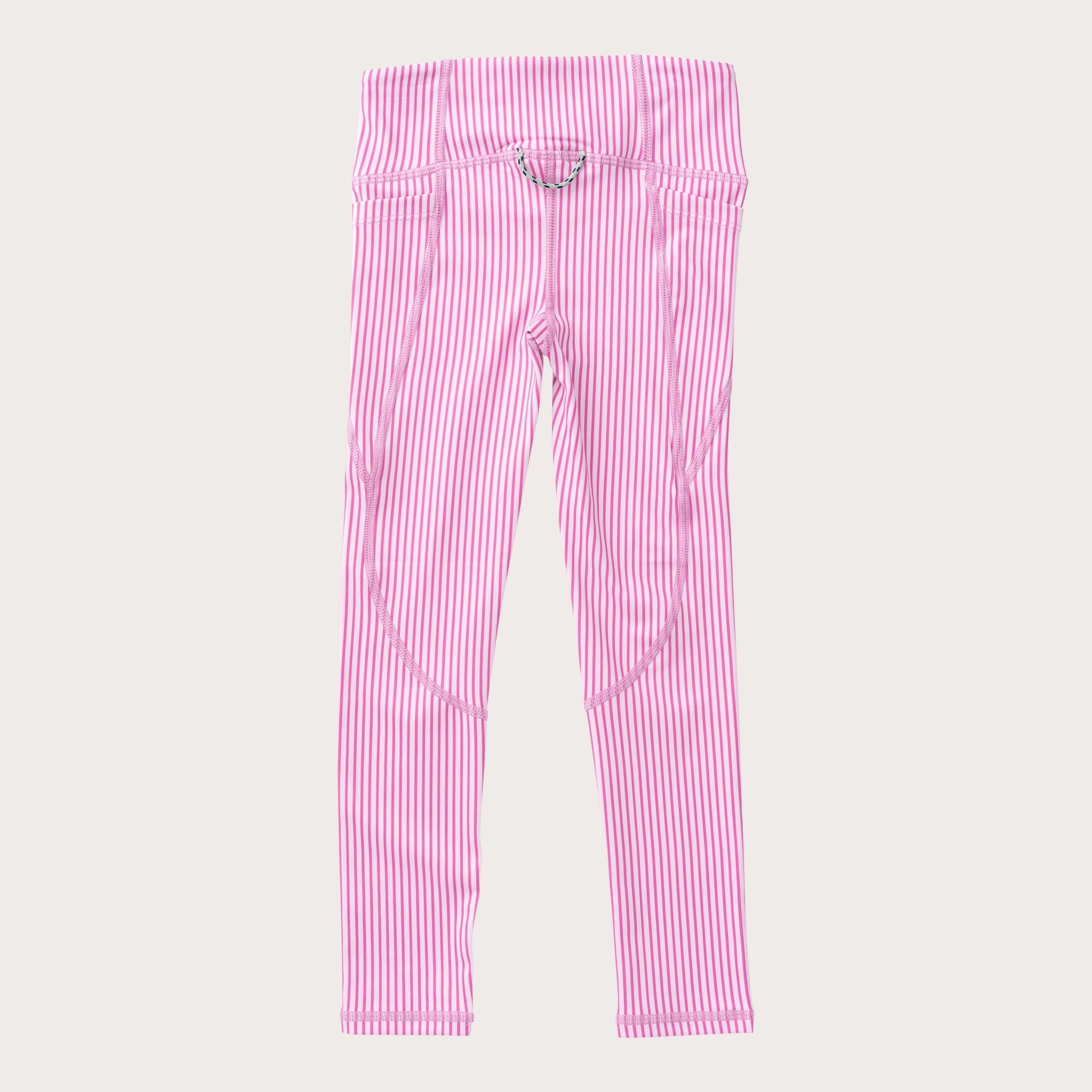 Girls' Athletic Legging in Phlox Pink Stripe