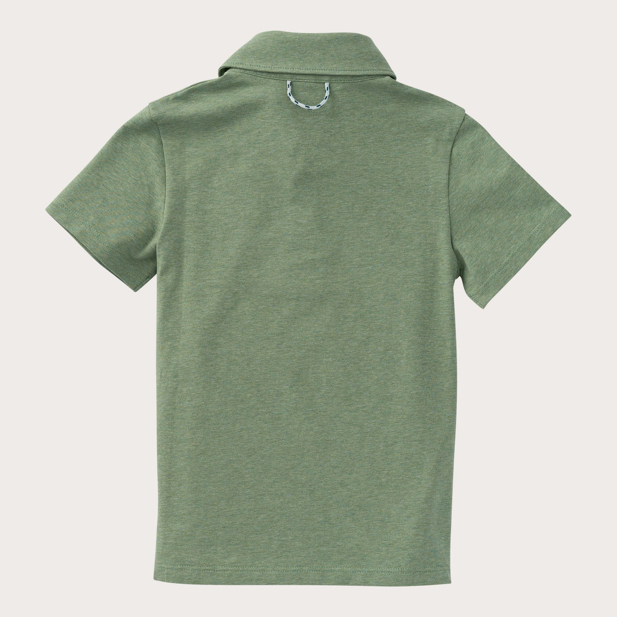 Boys' Short Sleeve Cotton Polo in Hedge Green