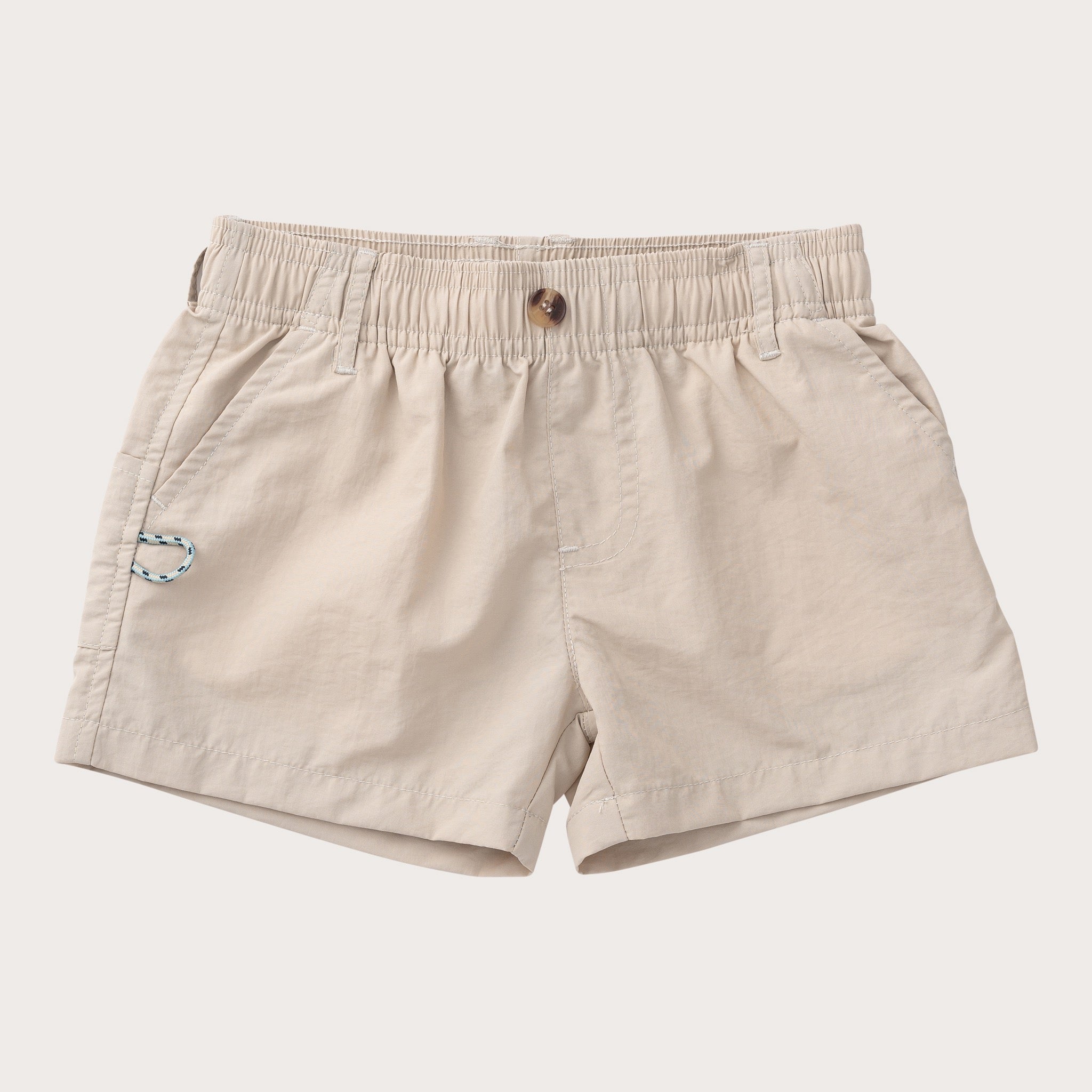 Boys' Outrigger Performance Short in Feather Gray Khaki