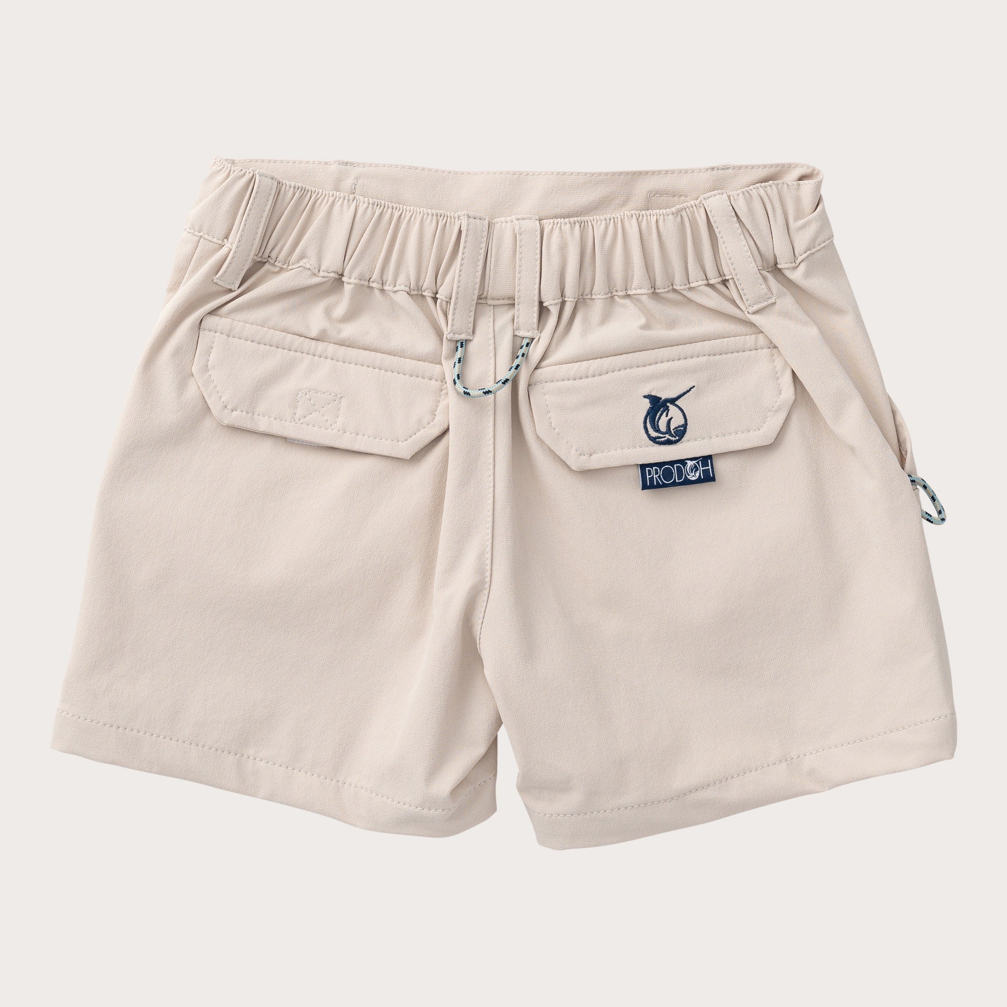 Boys' Inshore Performance Fishing Short in Feather Gray Khaki