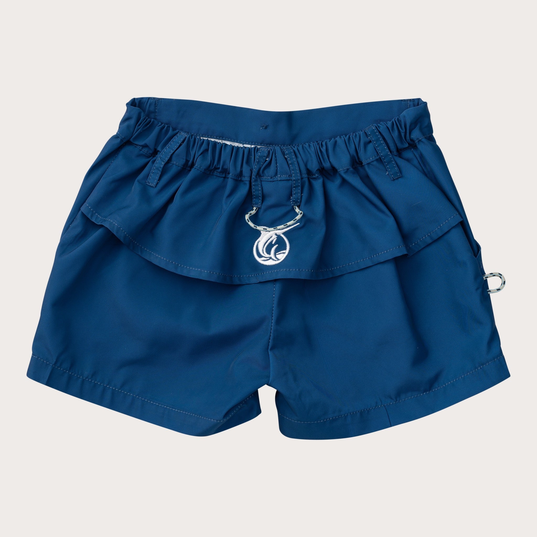 Boys' Original Angler Fishing Short in Navy Blue Peony