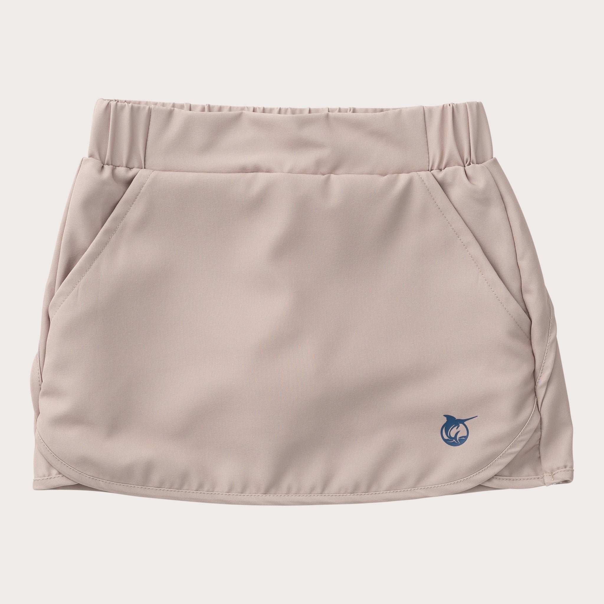 Girls' Carolina Catch Skort in Feather Gray Khaki