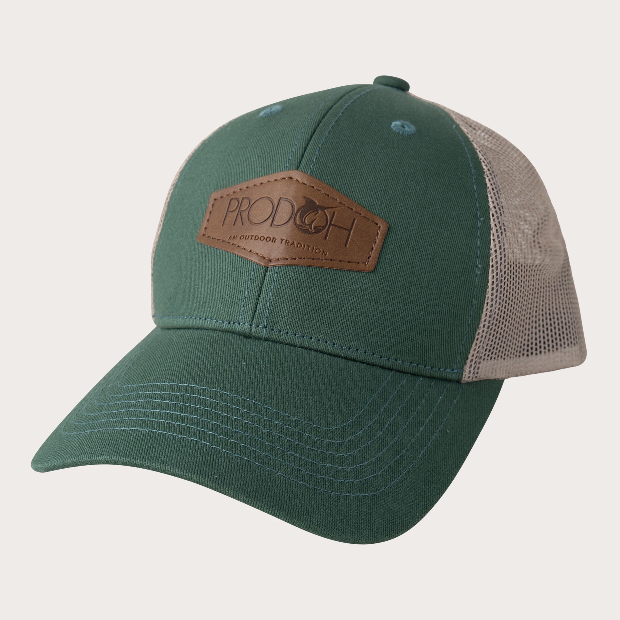 Boys' Trucker Hat in Camping Green