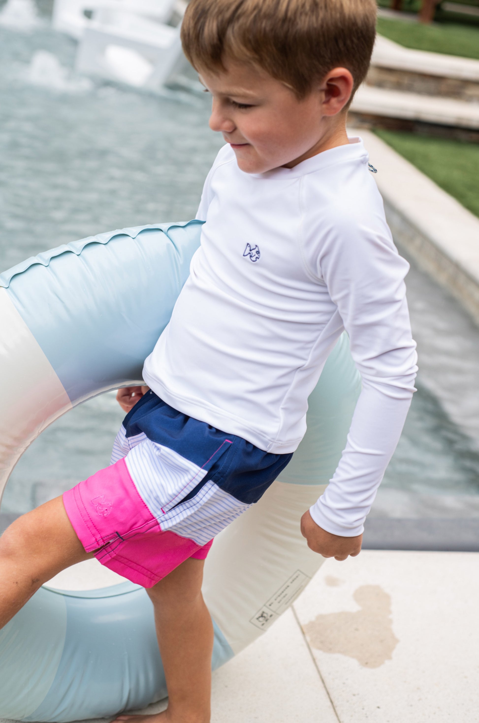 Boys' Anti-Chafe Boogie Board Swim Trunks
