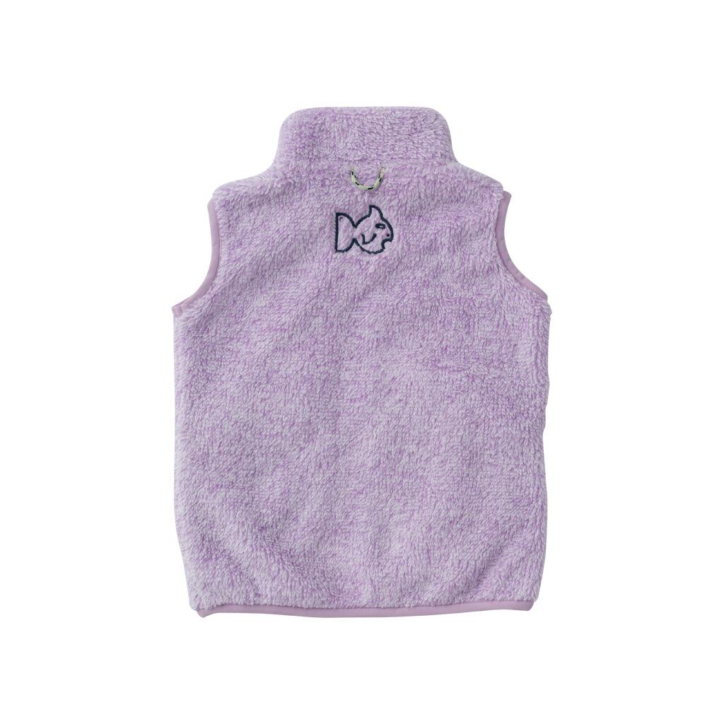 MakeMine Girl Kids Sherpa Vest Two Tone Lavender Prodoh Two Tone Lavendula 12M
