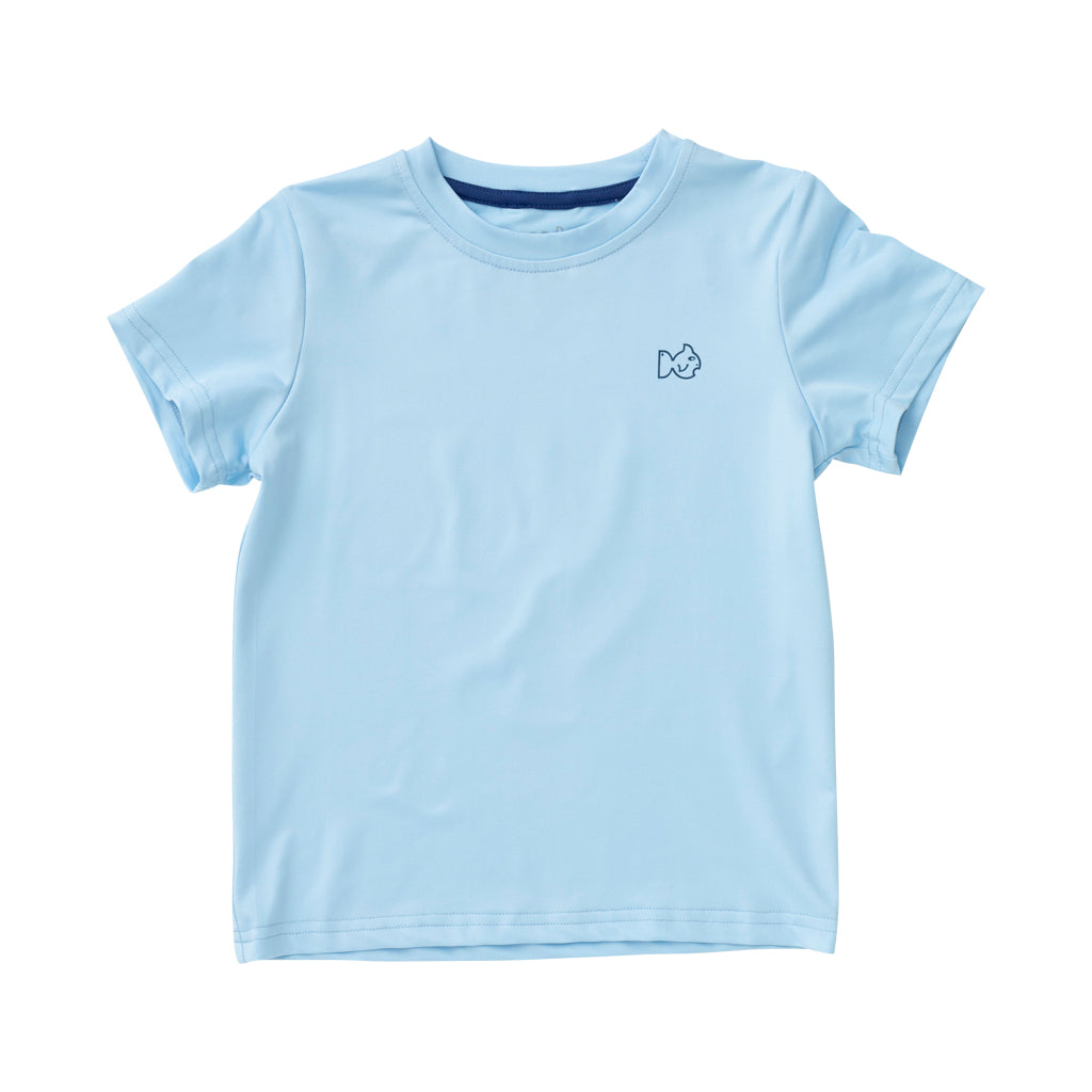 Kids American Flag Light Blue Performance Tee | PRODOH